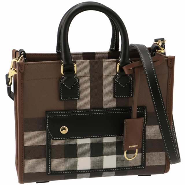 BURBERRY トートバッグ ミニ フレヤトート バーバリーチェック 8069661