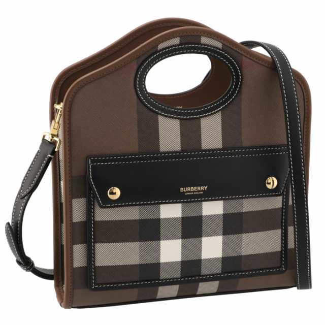 バーバリー BURBERRY ショルダーバッグ ミニ ポケットバッグ チェック