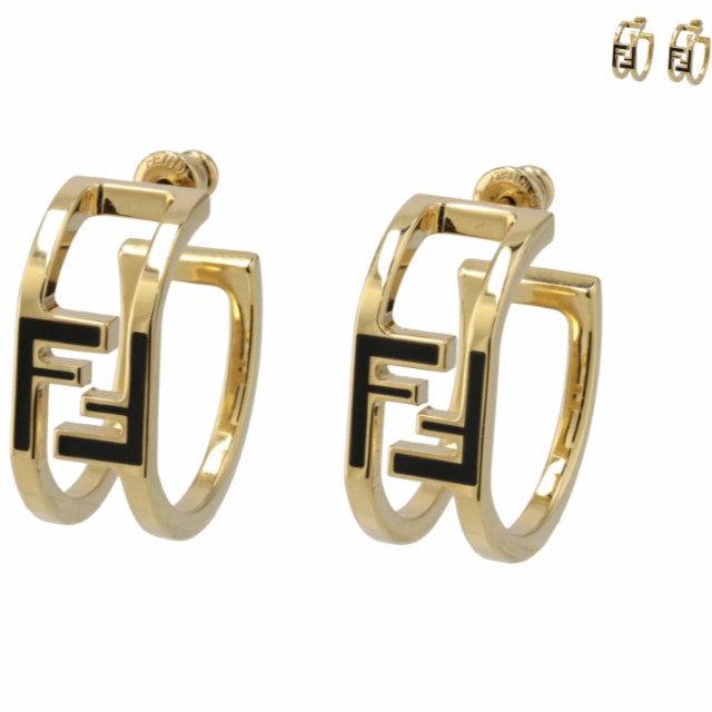 フェンディ FENDI フープピアス フォーエバー フェンディ ハギーピアス エナメルFFロゴ 8AH991 TL9 の通販は 55,000円