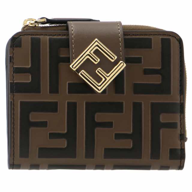 フェンディ FENDI 財布 二つ折り FFダイヤモンド ズッカ柄 FFロゴ