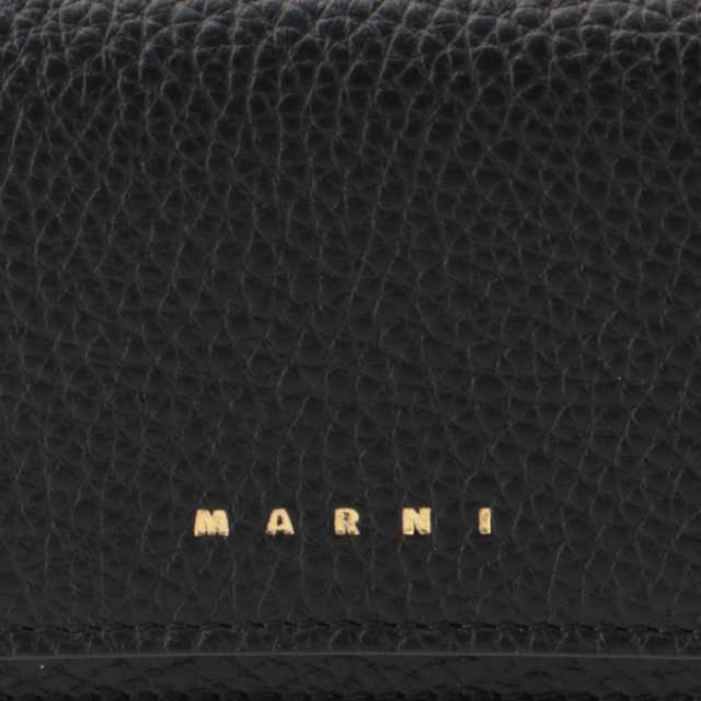 マルニ MARNI 財布 三つ折り VENICE グリーンマーブル ミニウォレット