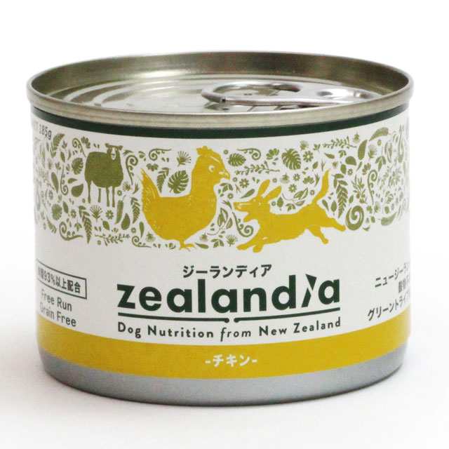 ジーランディア ドッグ缶 チキン 185g ウェットフード グレインフリー 犬 缶詰 成犬用 総合栄養食 Zealandia ｜au PAY マーケット