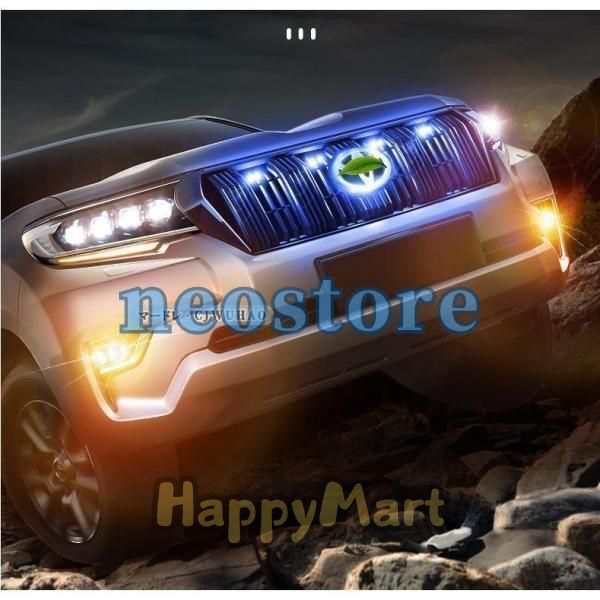 ランクル LED ランプ グリルマーカーランドクルーザー 新型 プラド 150系 後期専用 デイライト カスタム 外装 パーツ 取説付き 4連の通販は