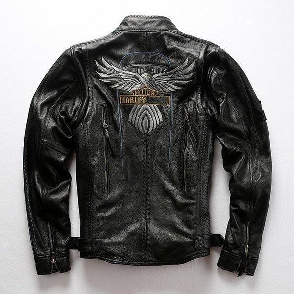 本革バイクジャケット 本革ジャケット 牛革 ライダース