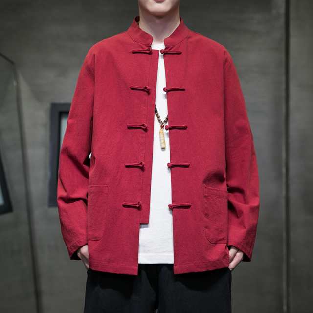 チャイナ服 メンズ 男性用 ジャケット 中華服 中国服 ミリタリー