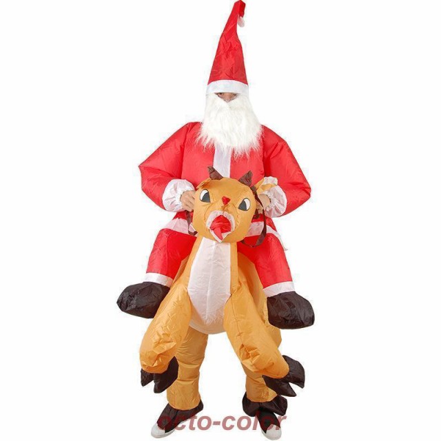 サンタ コスプレ メンズ サンタクロース 衣装 おもしろ コスチューム仮装 クリスマス/誕生日/忘年会/新年会/学園祭/パーティー/イベントの通販は
