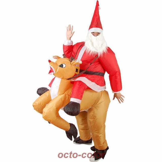 サンタ コスプレ メンズ サンタクロース 衣装 おもしろ コスチューム仮装 クリスマス/誕生日/忘年会/新年会/学園祭/パーティー/イベントの通販は