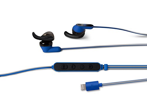 JBL REFLECT AWARE イヤホン ノイズキャンセリング/防水/Lightning ブルー (中古品)