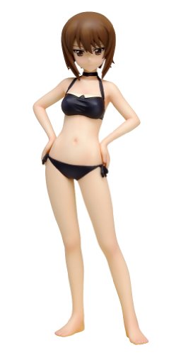 BEACH QUEENS ガールズ&パンツァー 西住 まほ 1/10スケール PVC製 塗装済み(中古品)