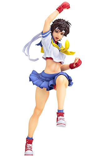 コトブキヤ STREET FIGHTER美少女 さくら 1/7スケール PVC製 塗装済み完成 (未使用の新古品)