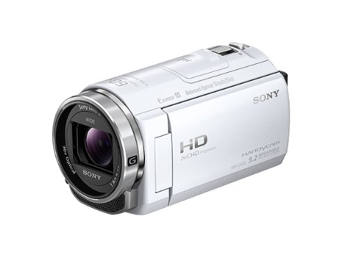 ソニー SONY ビデオカメラ Handycam CX535 内蔵メモリ32GB ホワイト HDR-CX(中古品)