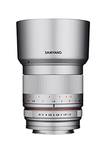 SAMYANG 単焦点レンズ 50mm F1.2 AS UMC CS シルバー ソニー αE用 APS-C用(中古品)