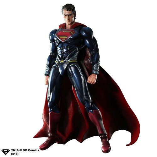 MAN OF STEEL PLAY ARTS改 スーパーマン(PVC塗装済みアクションフィギュア)(中古品)の通販は
