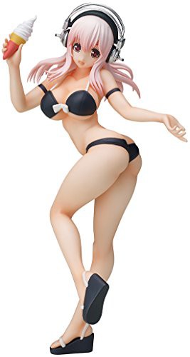 すーぱーそに子 水着Ver. 1/12スケール PVC製 塗装済み組み立て式フィギュ (未使用の新古品)