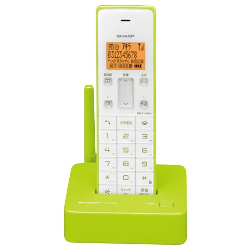 シャープ デジタルコードレス電話機  親機のみ 1.9GHz DECT準拠方式 グリー(中古品)