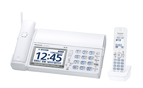 パナソニック デジタルコードレスFAX  1.9GHz DECT準拠方式 ホワイト KX-PD(中古品)