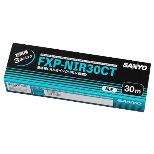 三洋電機 普通紙ファクシミリ用インクリボン (ブラック) FXP-NIR30CT(未使用の新古品)