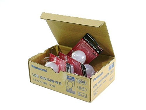 【パナソニック】 (5個セット) LDS100V54W・W・K ミニクリプトン電球 E17(未使用の新古品)の通販は