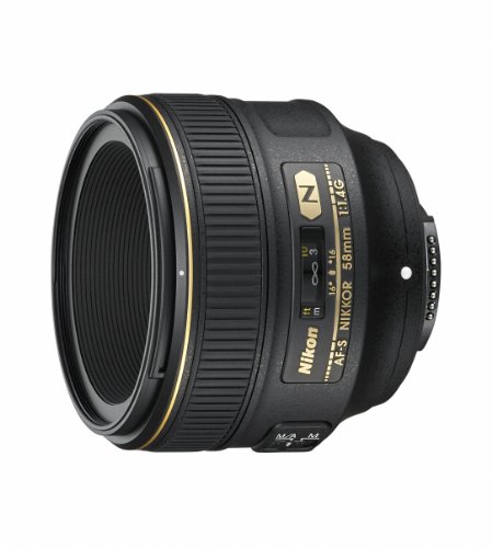 Nikon 単焦点レンズ AF-S NIKKOR 58mm f/1.4G Fマウント フルサイズ対応(中古品)