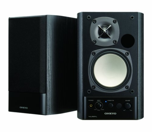 ONKYO GX-500HD パワードスピーカーシステム WAVIO/ハイレゾ対応 ブラック (中古品)