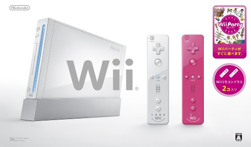 中古 Wii本体(シロ) Wiiリモコンプラス2個、Wiiパーティ同梱の