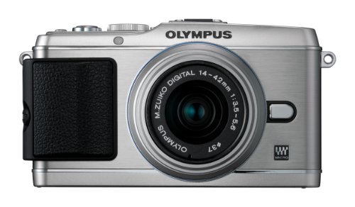 OLYMPUS ミラーレス一眼 PEN E-P3 レンズキット シルバー E-P3 LKIT SLV(中古品)