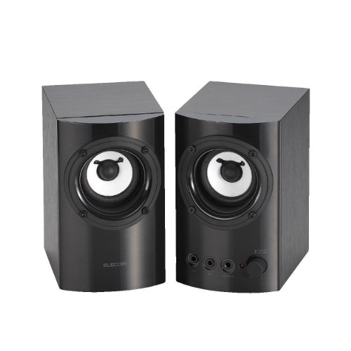 【2008年モデル】エレコム スピーカー PC TV ブラック MS-130BK(中古品)