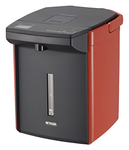 タイガー 魔法瓶 電気 ポット 2.2L バーミリオン 蒸気レス 節電 VE 保温   (中古品)