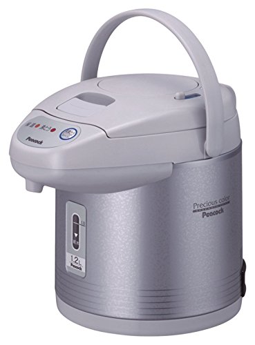 ピーコック 電気沸とうエアーポット(カルキとばし) 1.2L サテングレー WCI-(中古品)
