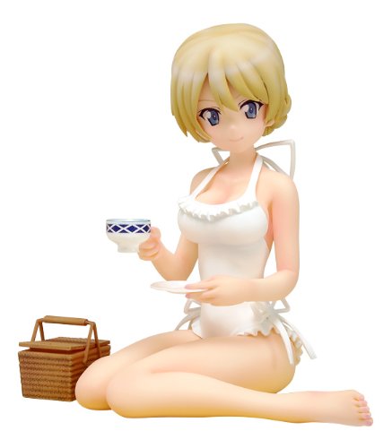 BEACH QUEENS ガールズ&amp;パンツァー ダージリン 1/10スケール PVC製 塗装済 (未使用の新古品)