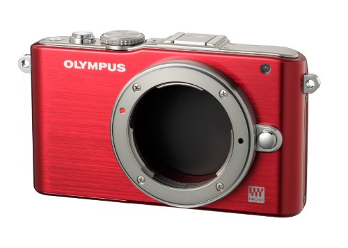 OLYMPUS ミラーレス一眼 PEN Lite E-PL3 ボディ レッド E-PL3 BODY RED(中古品)
