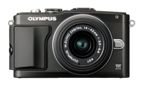 OLYMPUS ミラーレス一眼 PEN Lite E-PL5 レンズキット ブラック E-PL5 LKIT(中古品)