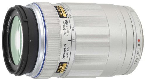 OLYMPUS 超望遠ズームレンズ M.ZUIKO DIGITAL ED 75-300mm F4.8-6.7 シルバ(中古品)の通販は
