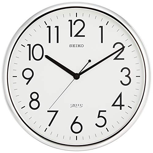 セイコー クロック 掛け時計 アナログ オフィスタイプ 銀色 KH220A SEIKO(未使用の新古品)の通販は