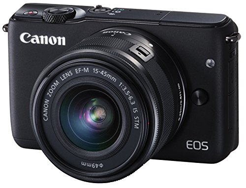 Canon ミラーレス一眼カメラ EOS M10 レンズキット(ブラック) EF-M15-45mm (中古品)