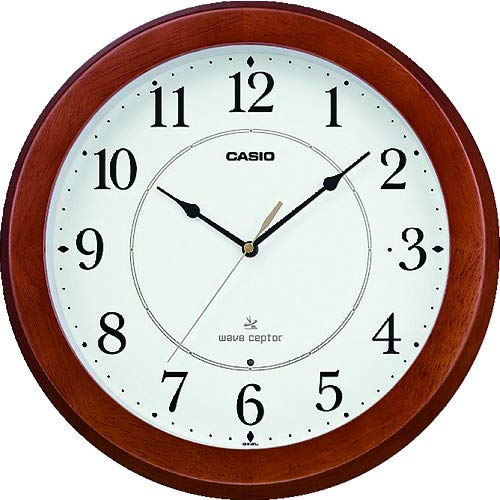 カシオ アナログ掛時計 フルブライト夜見えライト 秒針停止機能付き IQ-910(未使用の新古品)の通販は