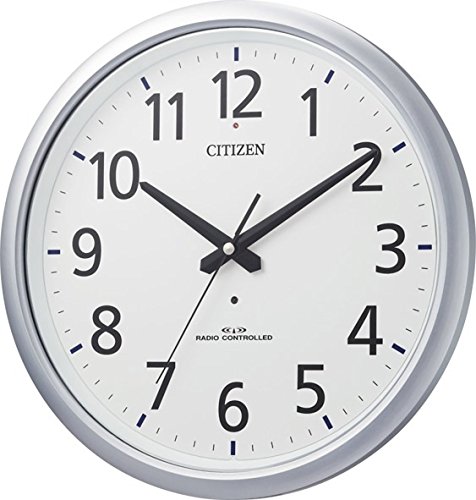 CITIZEN シチズン 掛け時計 電波時計 防水 防塵 スペイシーアクア493 シル (中古品)