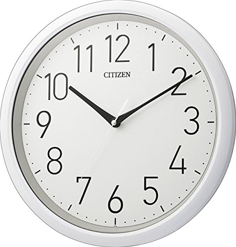 CITIZEN シチズン 掛け時計 防水 防塵 静音 白 CITIZEN 8MG799-003(中古品)