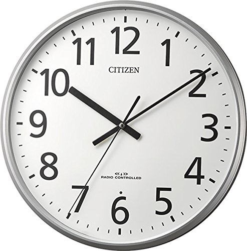 CITIZEN シチズン 掛け時計 電波時計 静音 シルバー 8MYA39-019(未使用の新古品)