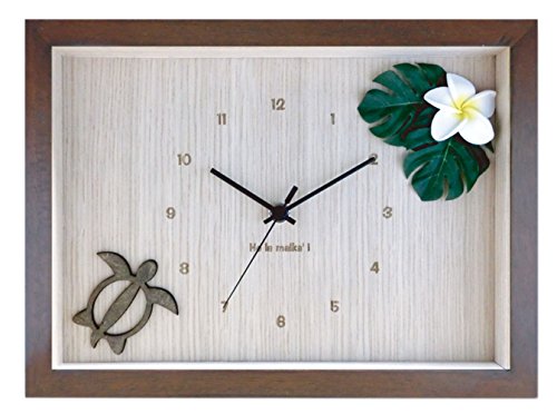 K-ART.JAPAN 置き時計・掛け時計 イエロー/ブラウン 幅27×高さ20×厚4.5cm(未使用の新古品)