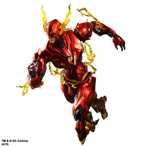 DC Comics VARIANT PLAY ARTS改 フラッシュ(PVC塗装済みアクションフィギュ(中古品)