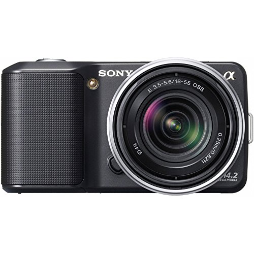 ソニー SONY デジタル一眼α NEX-3 ズームレンズキット ブラック NEX-3K/B(中古品)