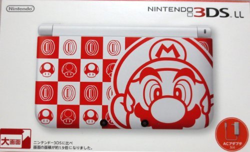 ニンテンドー ３ＤＳ ＬＬ マリオホワイト(中古品)