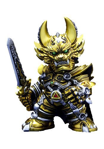 牙狼デフォルメ魔戒寄せあわせ 先だつものナイト爵ガロ 約90粍 PVC製 ペンキ塗り済み為し遂げる (中古品)
