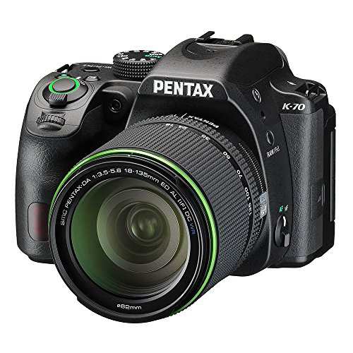 PENTAX デジタル一眼レフ K-70 DA18-135mmWRレンズキット 【ブラック】 K-7(中古品)