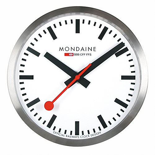 MONDAINE (モンディーン) 掛け時計 ウォール クロック A990.CLOCK.16SBB(未使用の新古品)