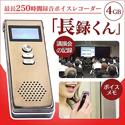 250時間 録音 ボイスレコーダー 長録くん WK-I01(未使用の新古品)