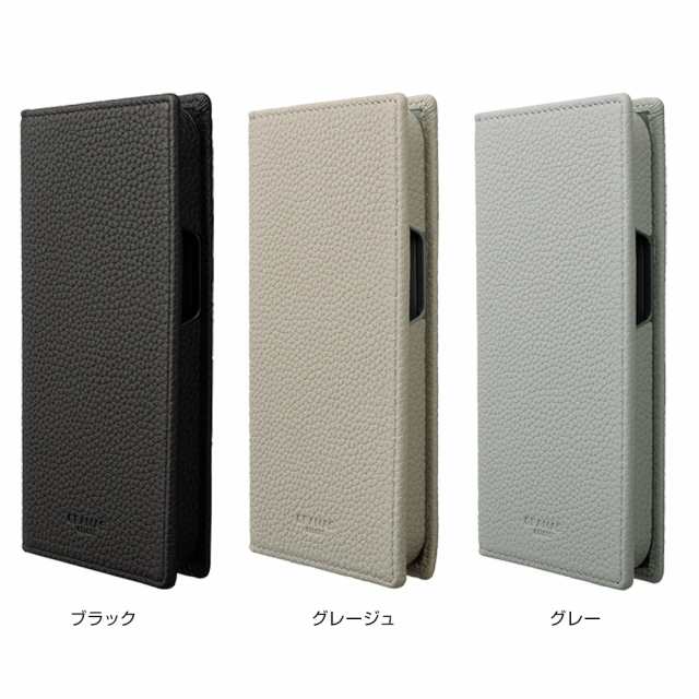 iPhone15 手帳型本革レザーケース GRAMAS G-FOLIO ソフトグレインレザー フォリオケース アイフォーン 15