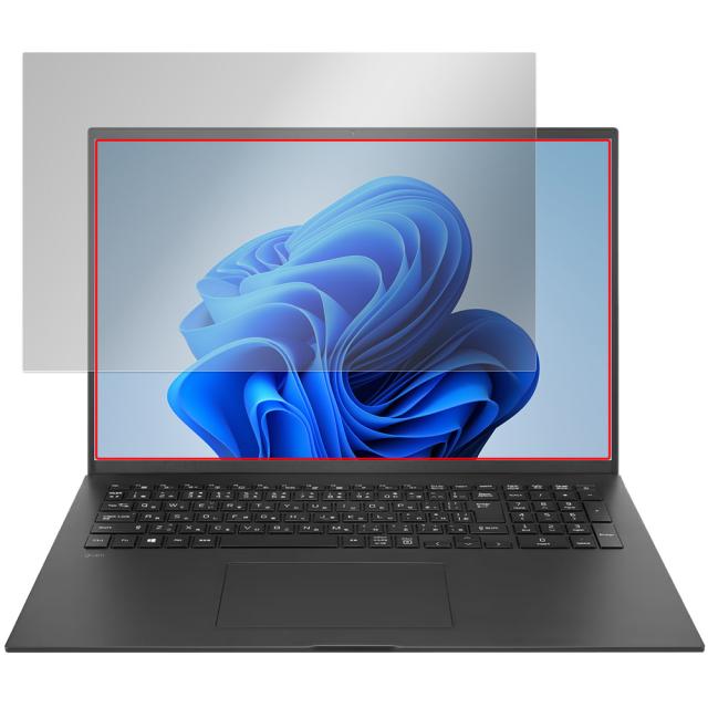 2枚セット LG gram 17ZB90R 2023年モデル 用 N40 4wayのぞき見防止 画面に貼る液晶保護フィルム ポスト投函は送料無料 LG gram 17インチ 17ZB90R-NP55J 2023年モデル 保護 フィルム OverLay