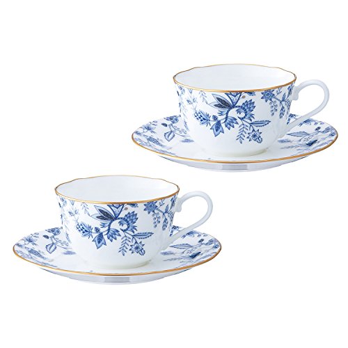 Noritake ノリタケ カップ ＆ ソーサー ( ペアセット ) ( コーヒー ティー 兼用) 220cc ブルーソレンティーノ 2客 ボーンチャイナ P59387A/4562(サイズ: 容量:約220ml / カラー: 03:ペア) 8,687円